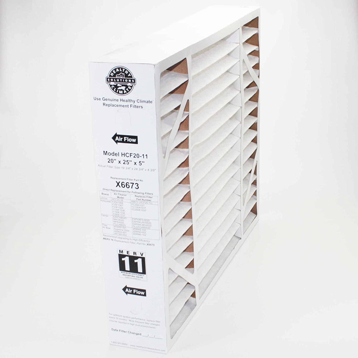 Lennox X6673 Climate Air Purifier 20x22x25x22x5x22 MERV 11 Filter Replacement (4 Pack)