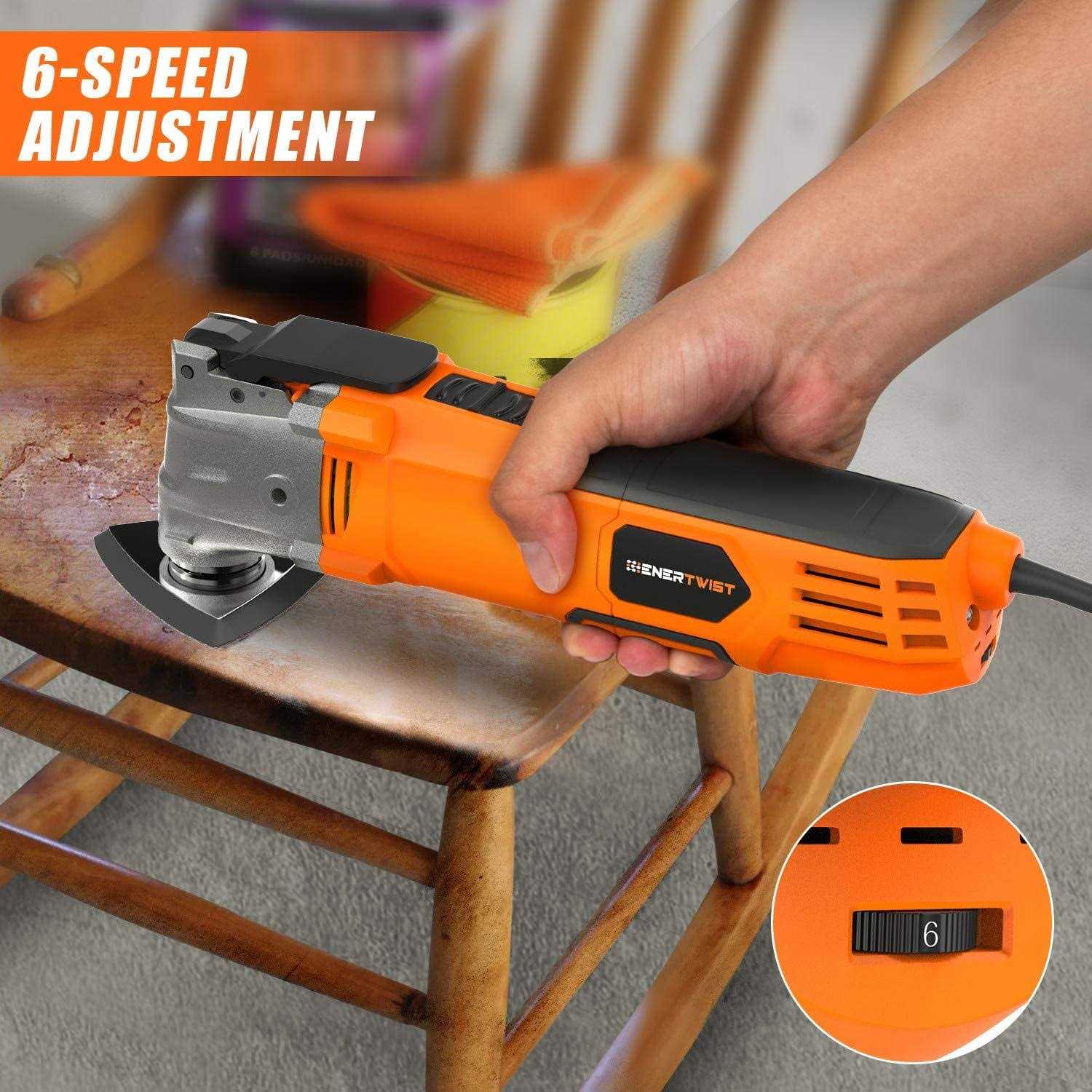 ENERTWIST Oscillating Tool 4.2 Amp Oscillating Multitool Kit with 5° Oscillation Angle - Shop Hardware Tools Online Store
