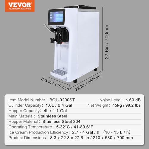 VEVOR Commercial Ice Cream Machine