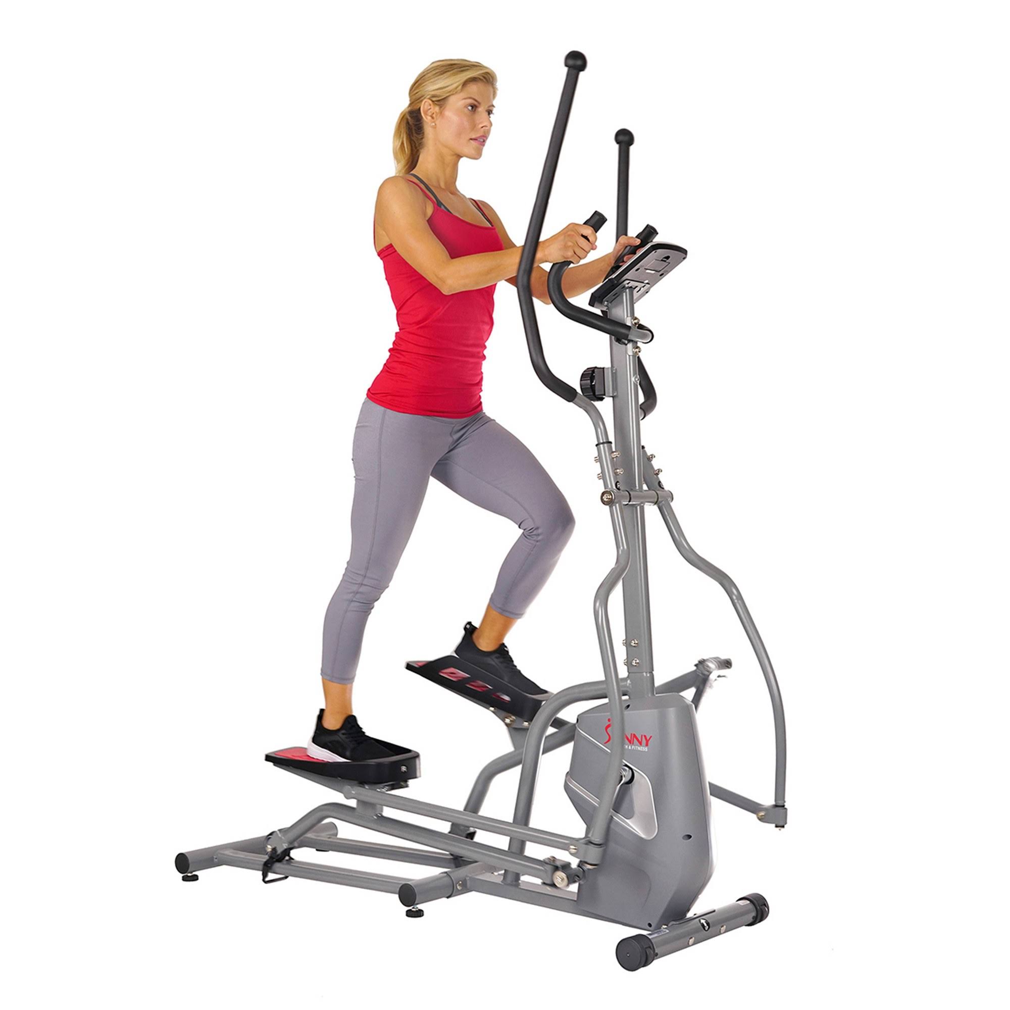 Sunny Health u0026 Fitness Magnetic Elliptical Trainer - Gray
