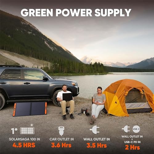 Jackery Portable Power Station Explorer 300, 293Wh Backup Lithium Battery, Solar Generator for Outdoors Camping Travel Hunting Blackout (Solar Panel Optional)