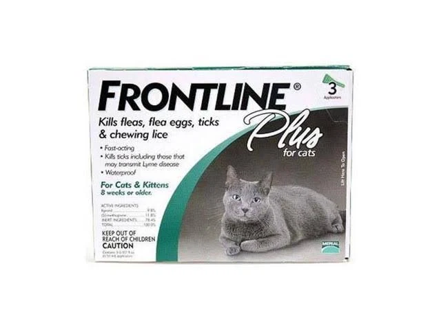 Frontline Flea Control Plus for All Cats and Kittens (3 Month Supply)
