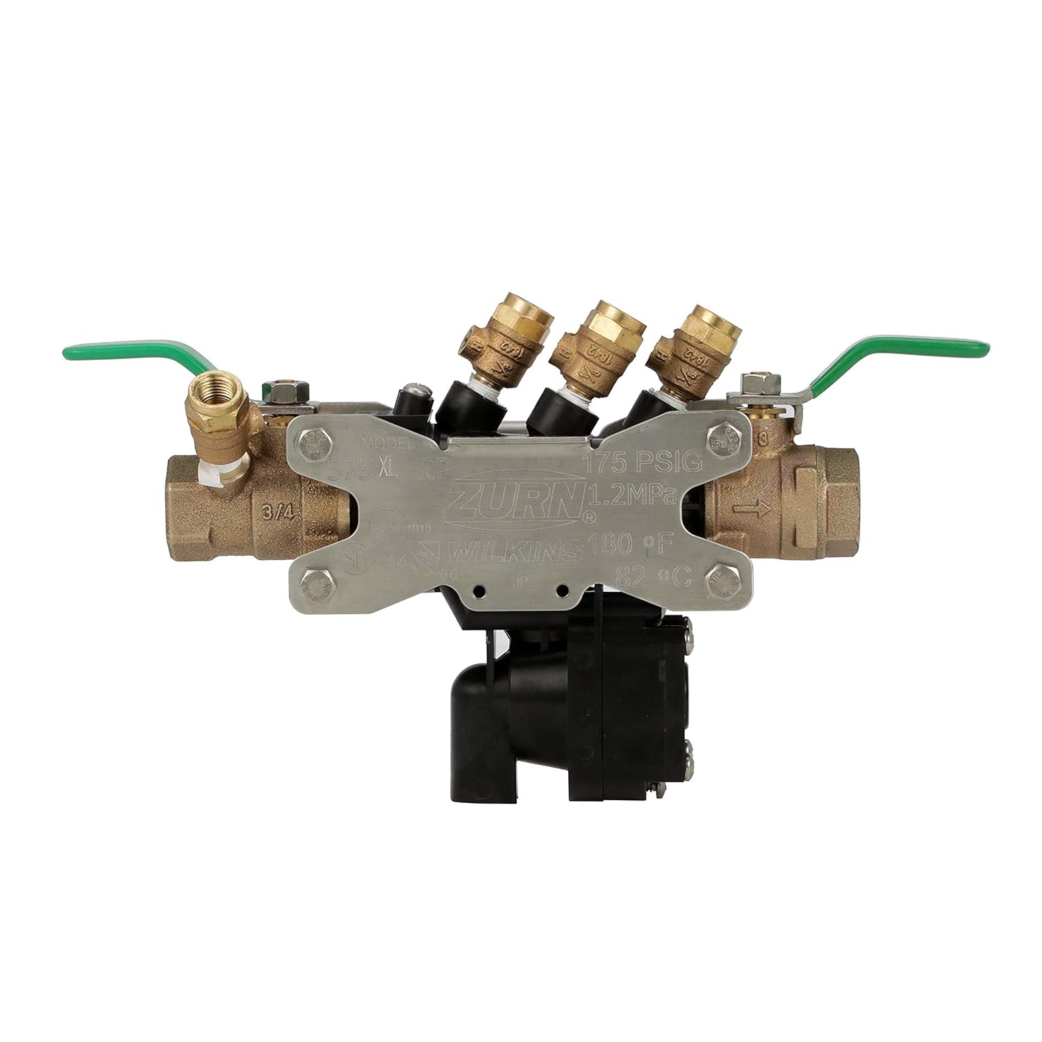 Zurn Wilkins 34-375XL 3/4" 375XL Reduced Pressure Backflow Preventer & 34-SXL 3/4" SXL Cast Bronze Strainer Bundle