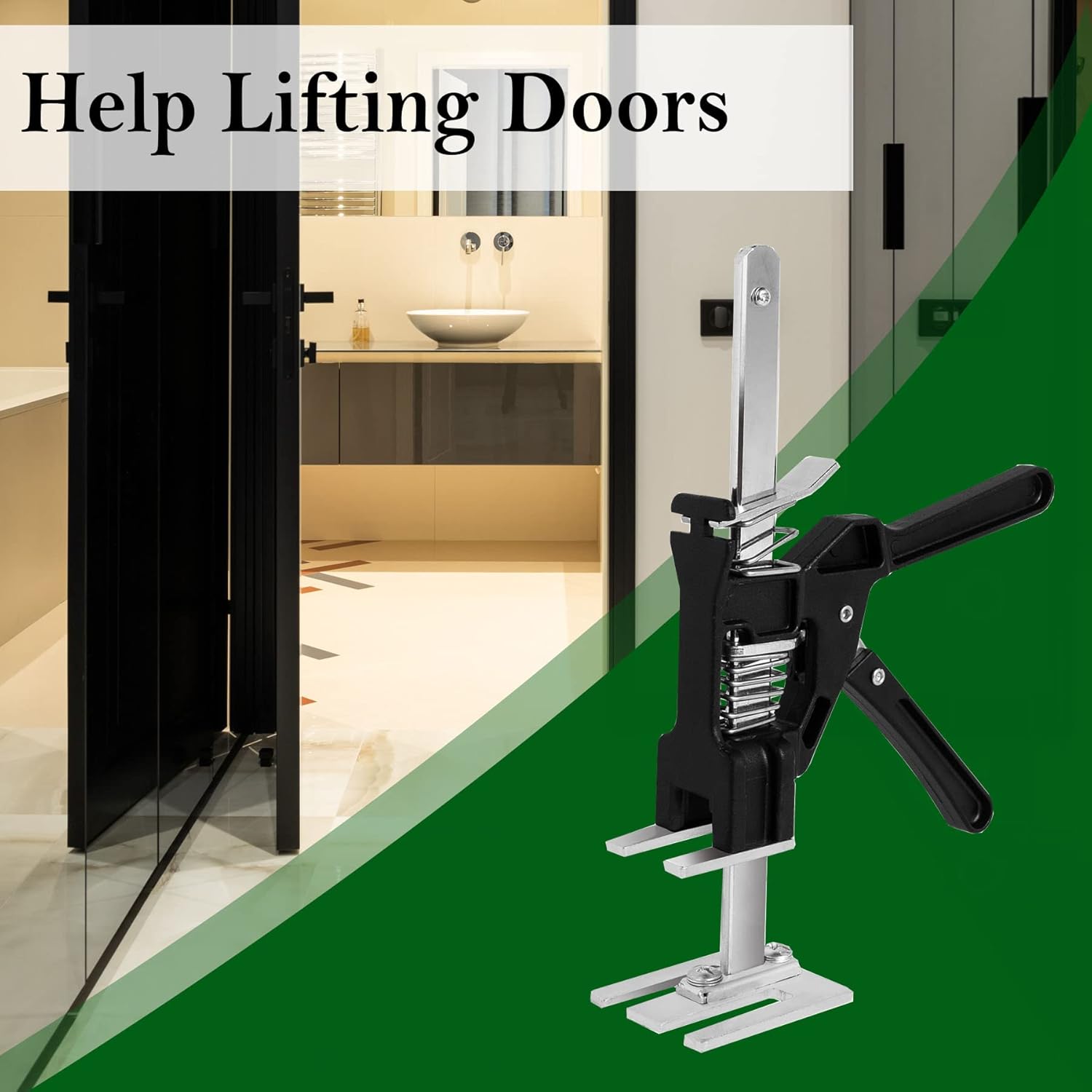 2 Packs Arm Jack Lift Hand Lifting Tool Jack Multi-function Height Adjustment Lifting Device Door Panel Lifting Cabinet Jack Tile Height Adjuster Metal Effort Elevator,Lift up to 300 Lb/4.3in Pack of 2