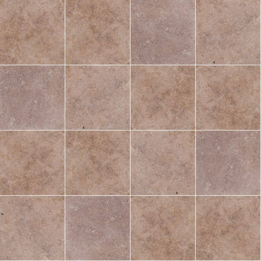 MSI Mediterranean Walnut 16 in. x 16 in. Square Tan Travertine Paver Tile (20 Pieces/35.6 Sq. ft./Pallet)