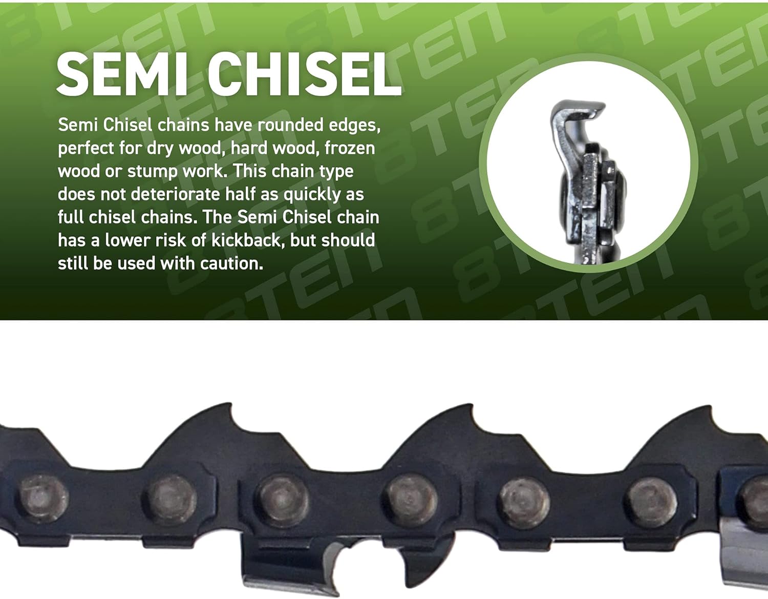 8TEN Chainsaw Guide Bar and 6 Chains for Stihl MS 029 046 270 290 310 440 461 3003 000 8830 24 inch .050 .375 84DL