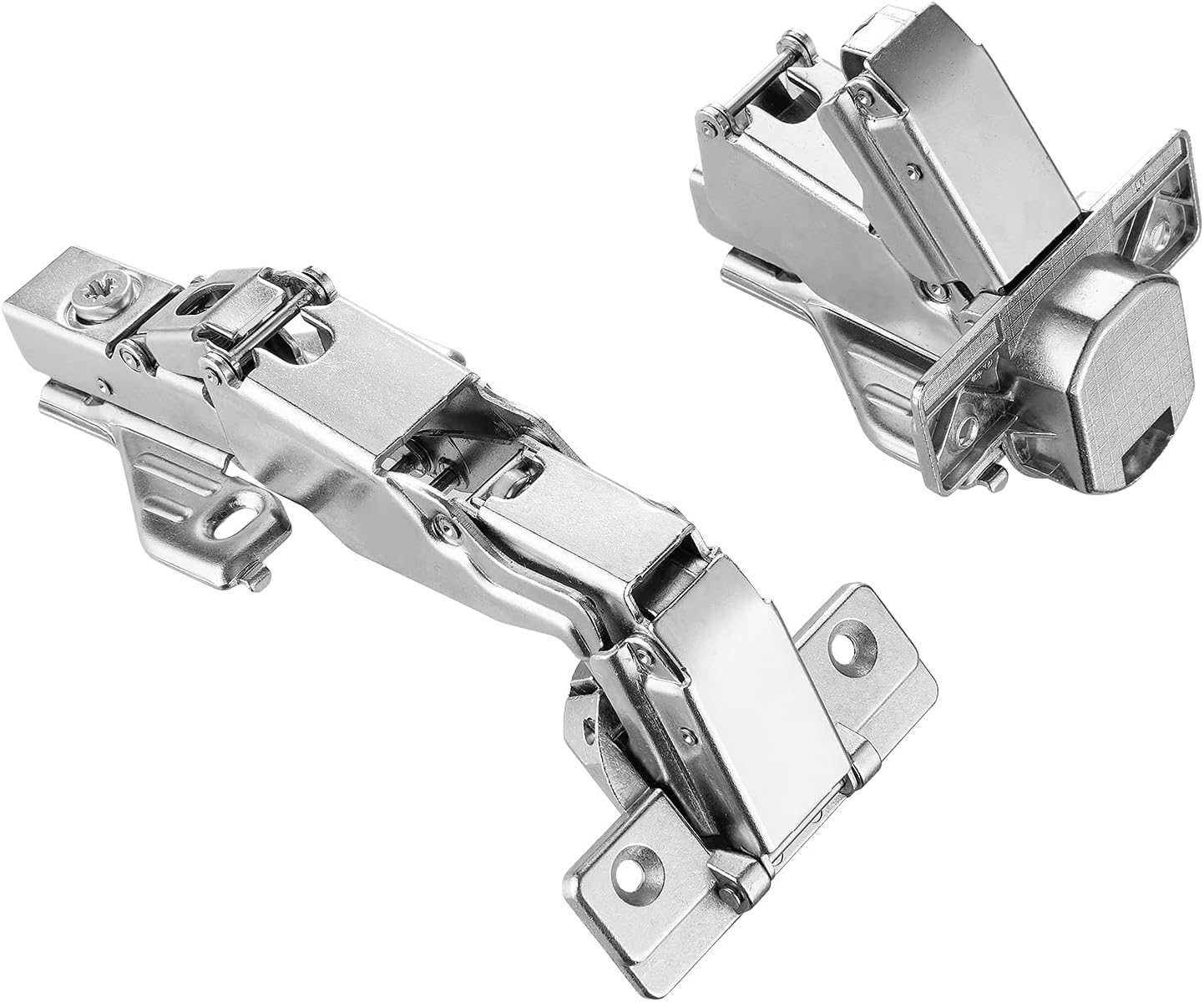 Luokim 165 Degree Lazy Susan Mepla Cabinet Hinge Full Overlay Screw-On Corner Base Face Frame Hafele Kitchen Hinges 6Pcs