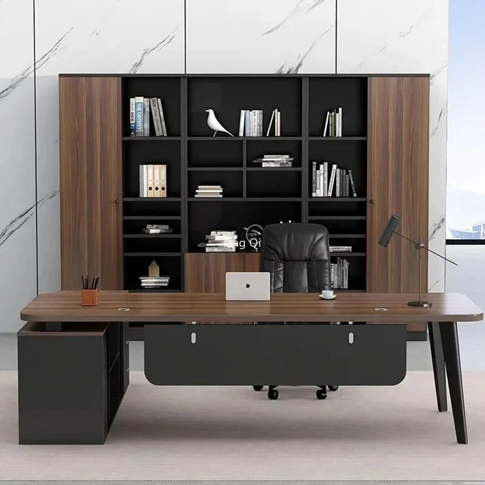 L Shaped Standing Office Desk Accessories Reception Executive Storage Computer Desks Home Conference Escritorio Modern Furniture