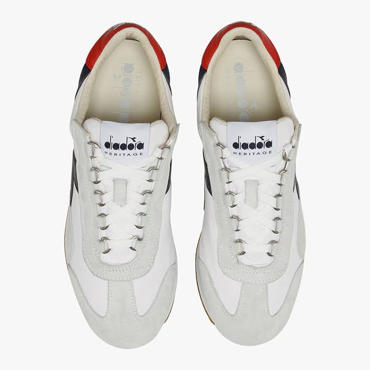 Diadora Equipe H Canvas Stone Wash White