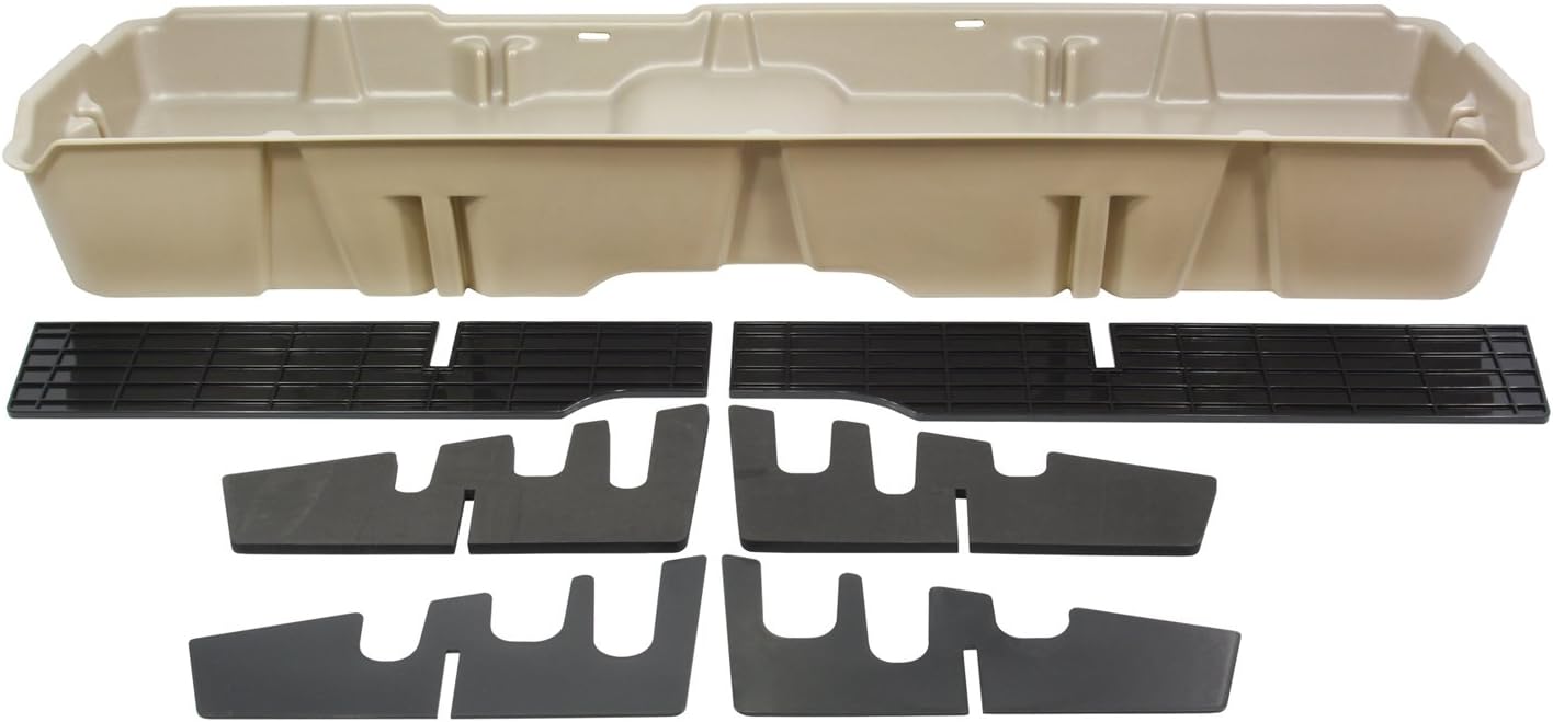 DU-HA Under Seat Storage Fits 07-13 Chevrolet/GMC Silverado/Sierra Light Duty & 07-14 Heavy Duty Crew Cab, Dk Gray, Part #10042