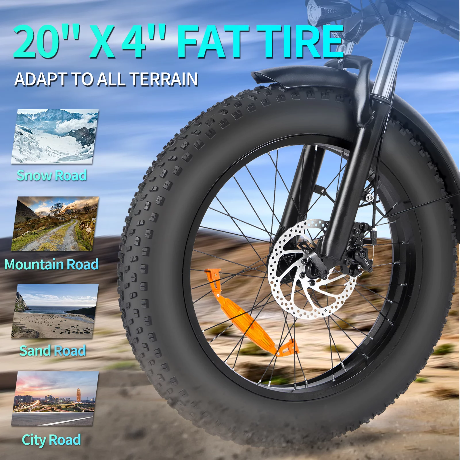 Folding Ebikes for Adults Ridstar, 750W Motor 48V 14AH Removable Battery 20" x 4.0 Fat Tire Shimano 7-Speed 19.8MPH Electric Bike