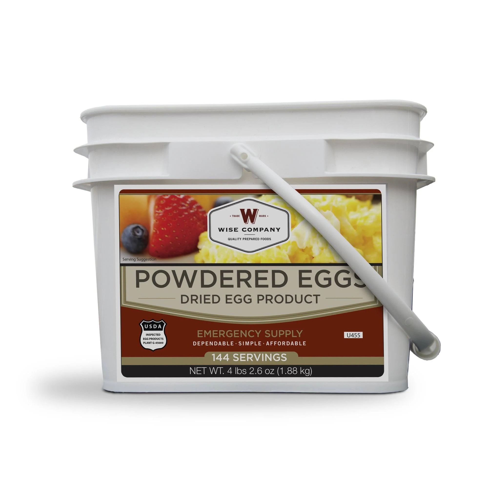 Wise Company Powdered Eggs Bucket 144 Servings