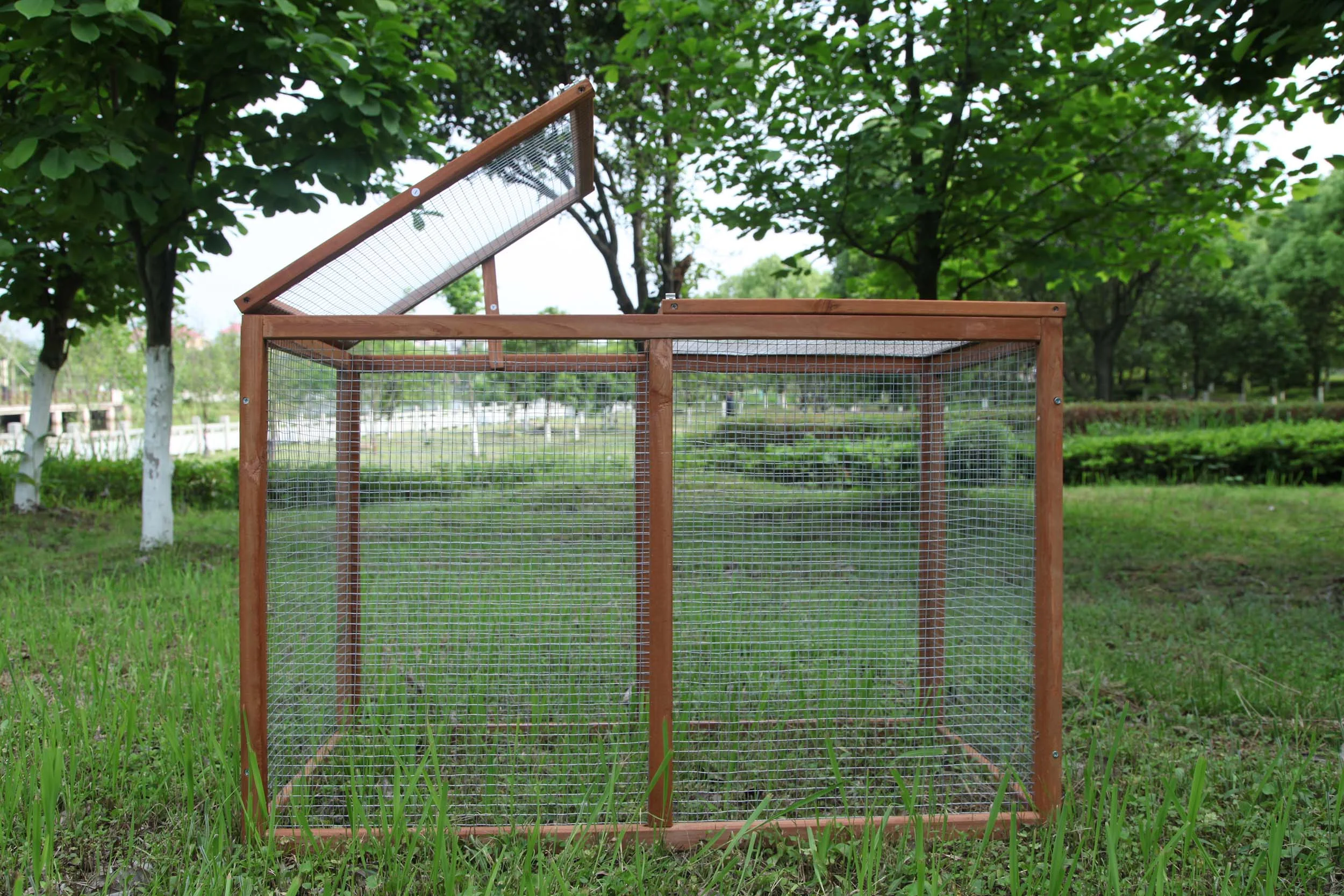 Outdoor 40'' Wooden Chicken Coop Run Cage Hen House Poultry Pet Hutch Garden Backyard Cage - Curated Treasures Market