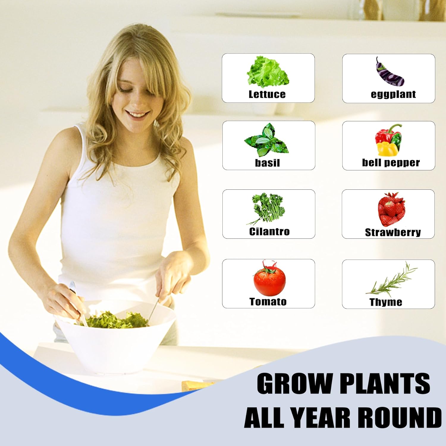 Sjzx Tower Garden Hydroponics Growing System,Indoor Smart Garden,Nursery Germination Kit Including Smart Plug，Water Pump(No Seedlings Included)