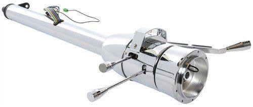 Jegs 70475 Tilt Steering Column, Column Shift, 2x22 Diameter, 30x22 Length, Chrome