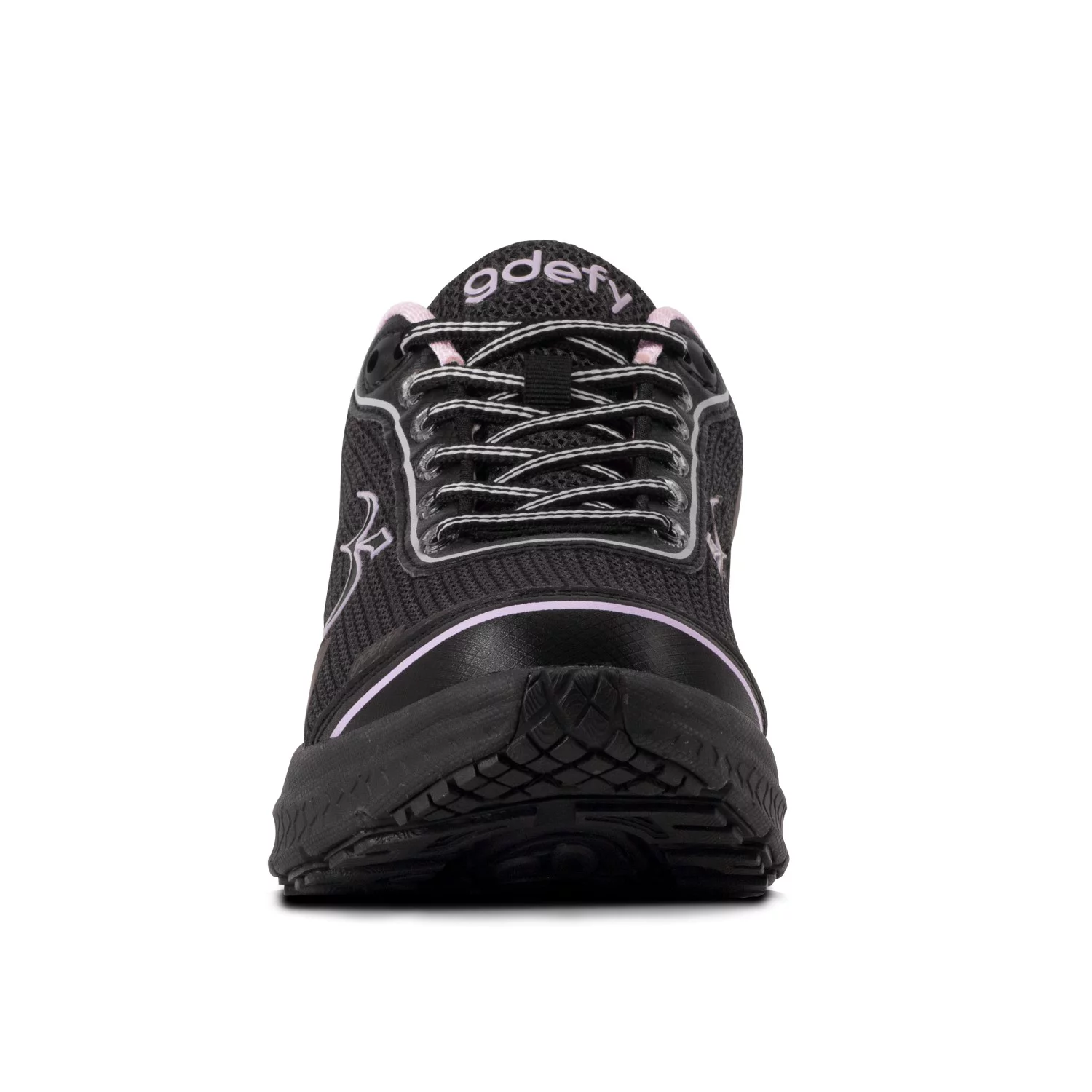 Gravity Defyer Women's G-Defy Mighty Walk Athletic Sneakers (Black/Purple, 10 Wide US Women)