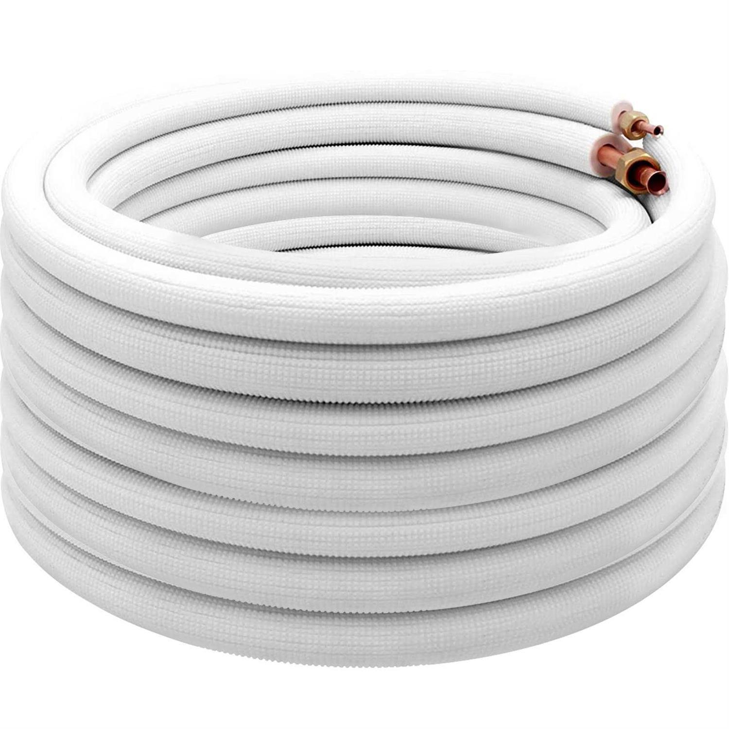 VEVOR Mini Split Copper Line Set Length 3/8 OD Copper Pipes for Mini Split Air Conditioner - Shop Hardware Tools Online Store