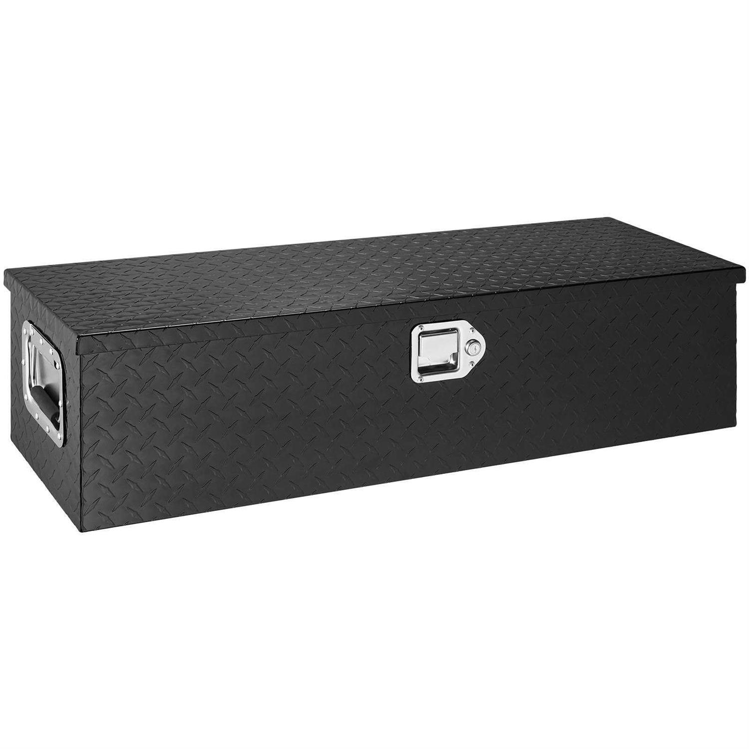 VEVOR Heavy Duty Aluminum Truck Bed Tool Box, Diamond Plate Tool Box with Side Handle and Lock Keys - Shop Hardware Tools Online Store