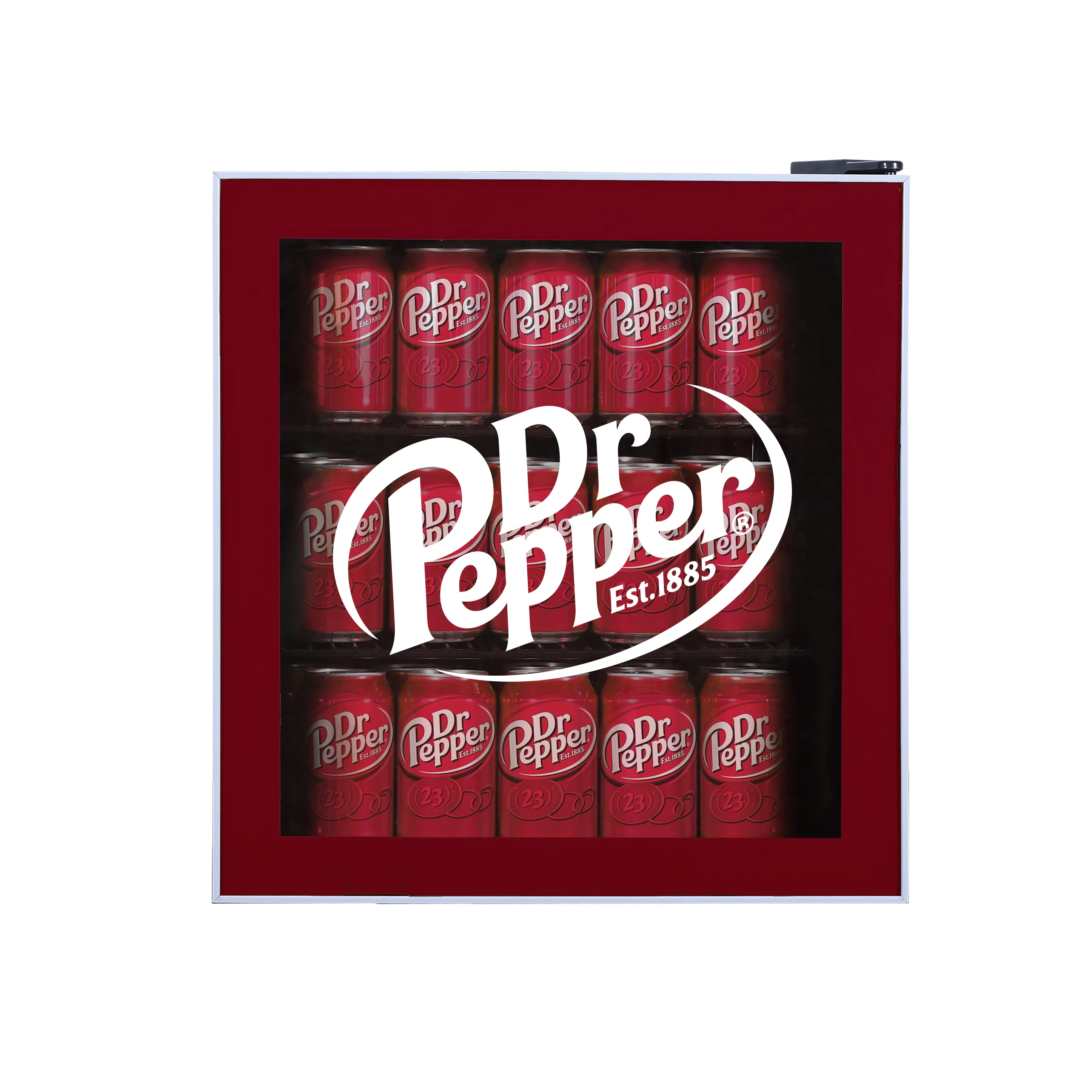 Dr. Pepper, 1.8 Cu. ft./50 Can Glass Door Compact Refrigerator, MIS169DRP, Red