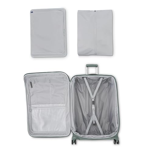Samsonite Elevation Plus 22-Inch Carry-On - Expandable Softside Spinner Luggage - Cypress Green
