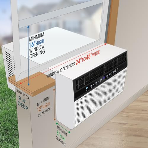 R.W.FLAME U-Shaped Air Conditioner Window Unit