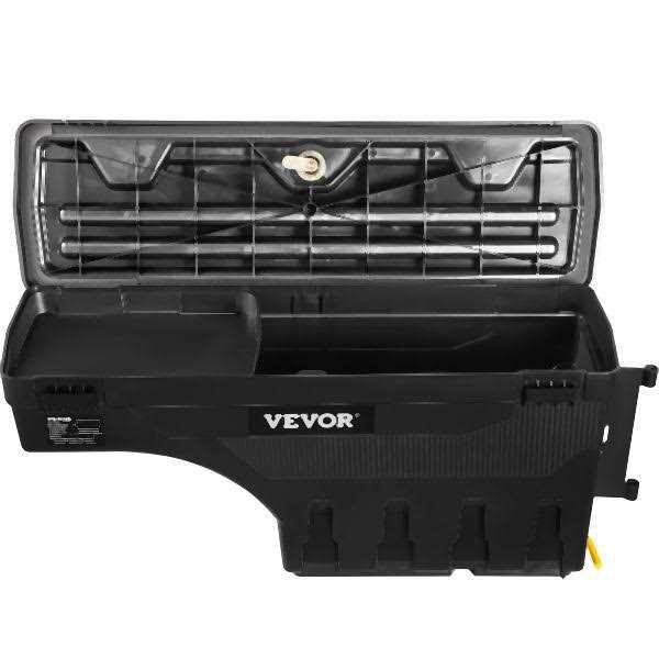 VEVOR Truck Bed Storage Box Lockable Lid Waterproof ABS Wheel Well Tool Box 6.6 Gal/20 L - Shop Hardware Tools Online Store