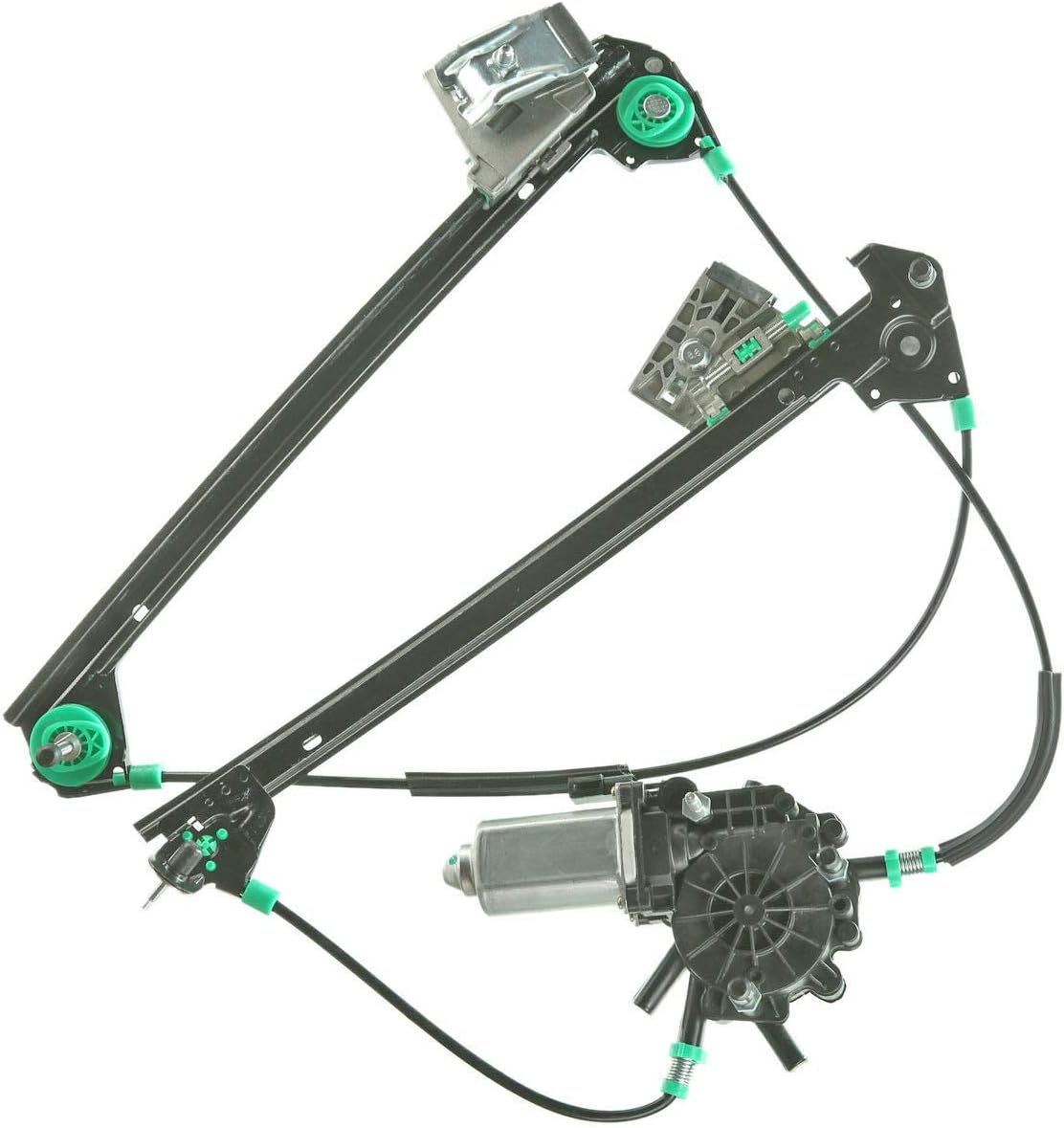Front Passenger Side Power Window Regulator with Motor for Chevy Corvette 1997-2004 Pack of 2