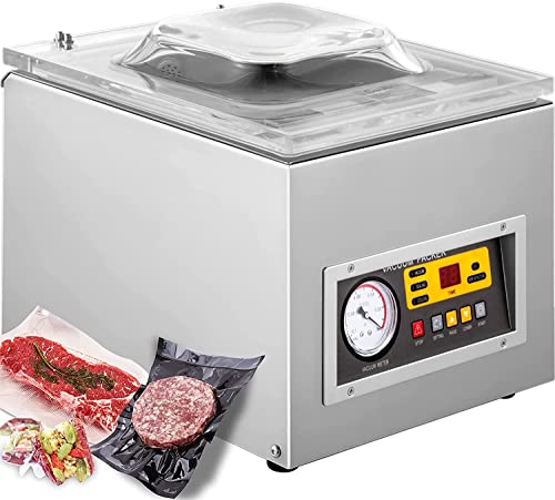 VEVOR Chamber Vacuum Sealer DZ-260C Kitchen Food Chamber Vacuum Sealer, 110V Packaging Machine Sealer for Food Saver, Home, Commercial Using