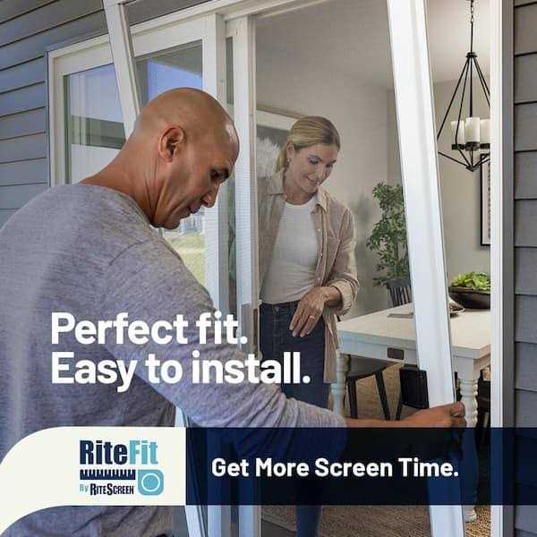 RITESCREEN Knock Down 80 in. White Aluminum Sliding Screen Door - Shop Hardware Tools Online Store