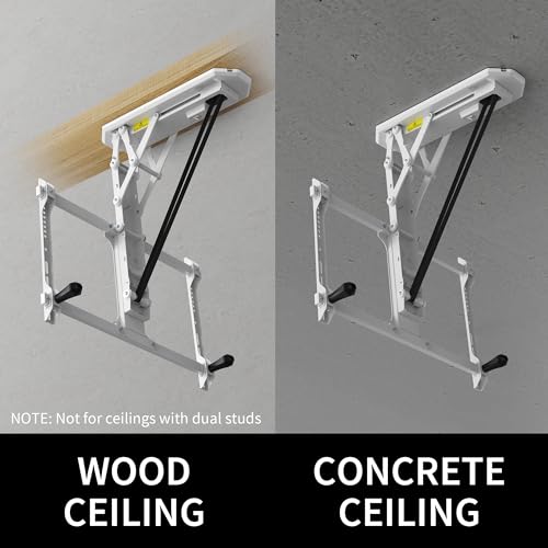 VIVO Electric Ceiling TV Mount Large Flip Down Motorized Pitched Roof VESA Mount