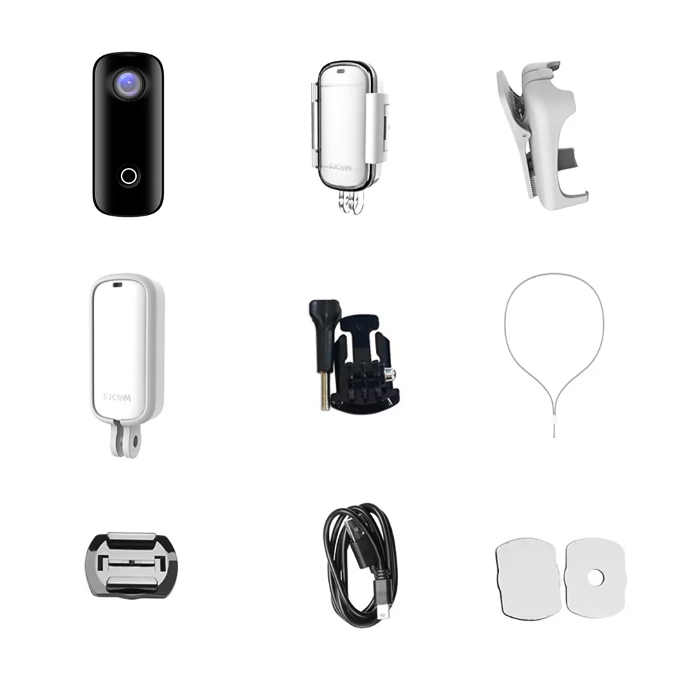 SJCAM C100+ Action 4K 30fps Video Digital 30M Waterproof Magnetic Body Built-in Rechrageable Battery WiFi Connection APP Sharing - Curated Treasures Market