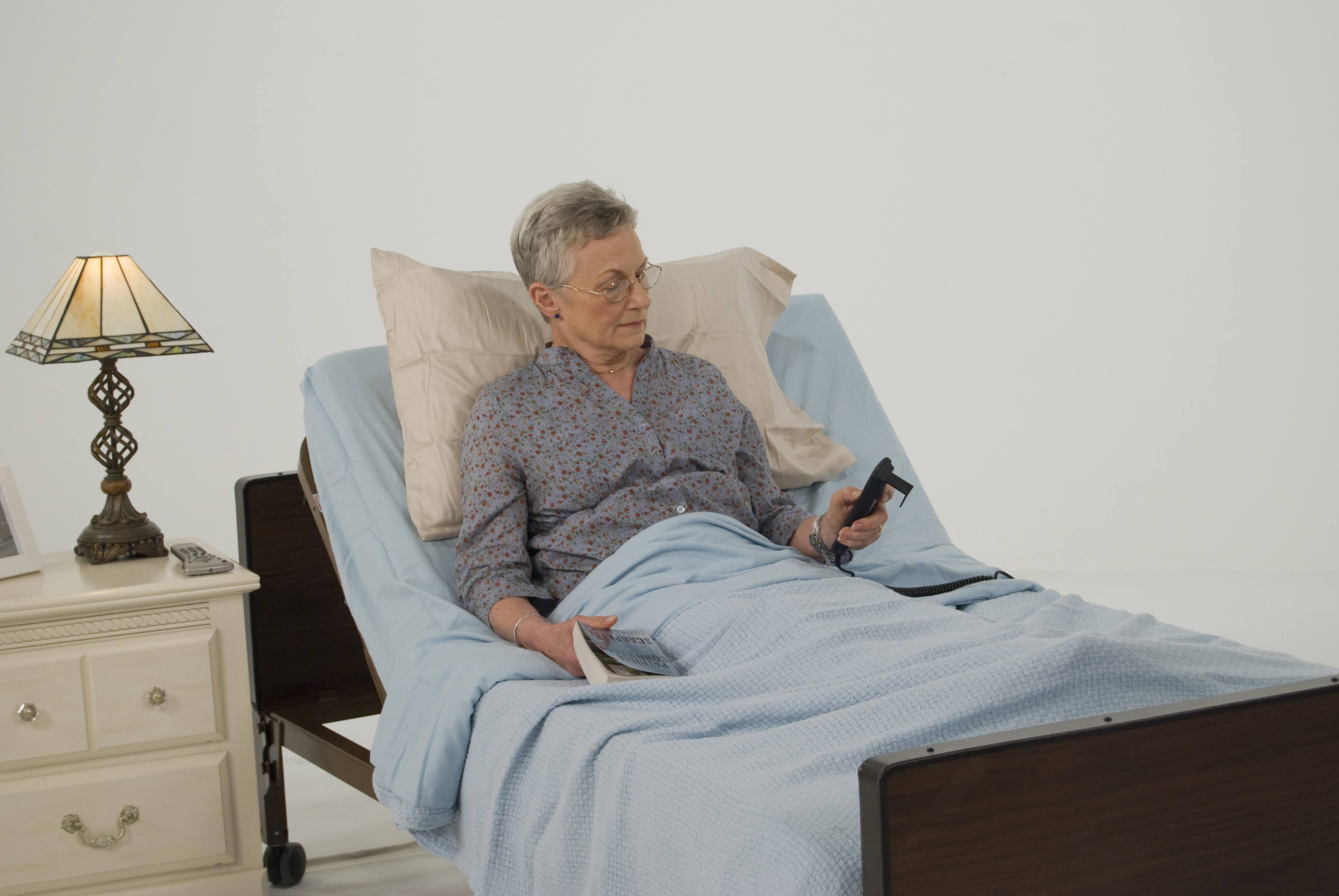 Drive Medical Delta Ultra Light Full Electric Bed with Half Rails