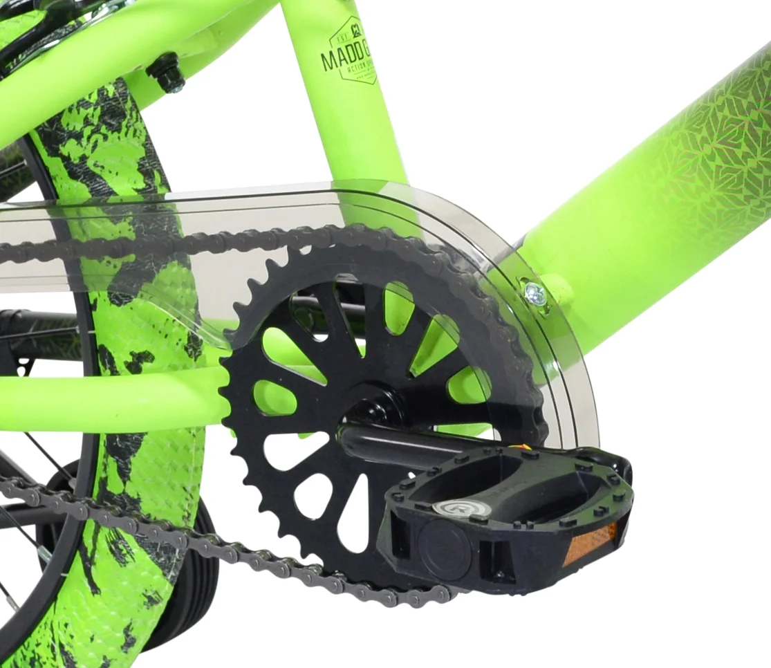 Kent Bicycles 18" Madd Gear MG18 BMX Boy's Child Bike, Black and Green