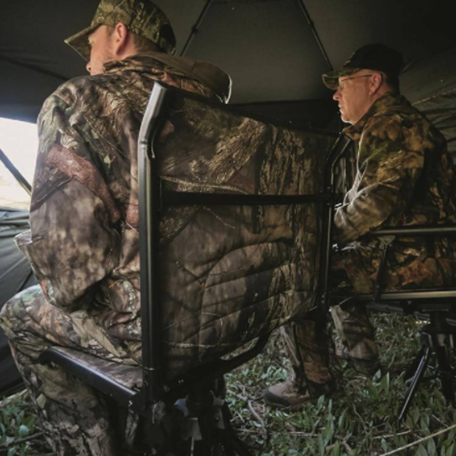 Bolderton Portable 360 Comfort Swivel Camo Hunting Chair, Mossy Oak Camouflage