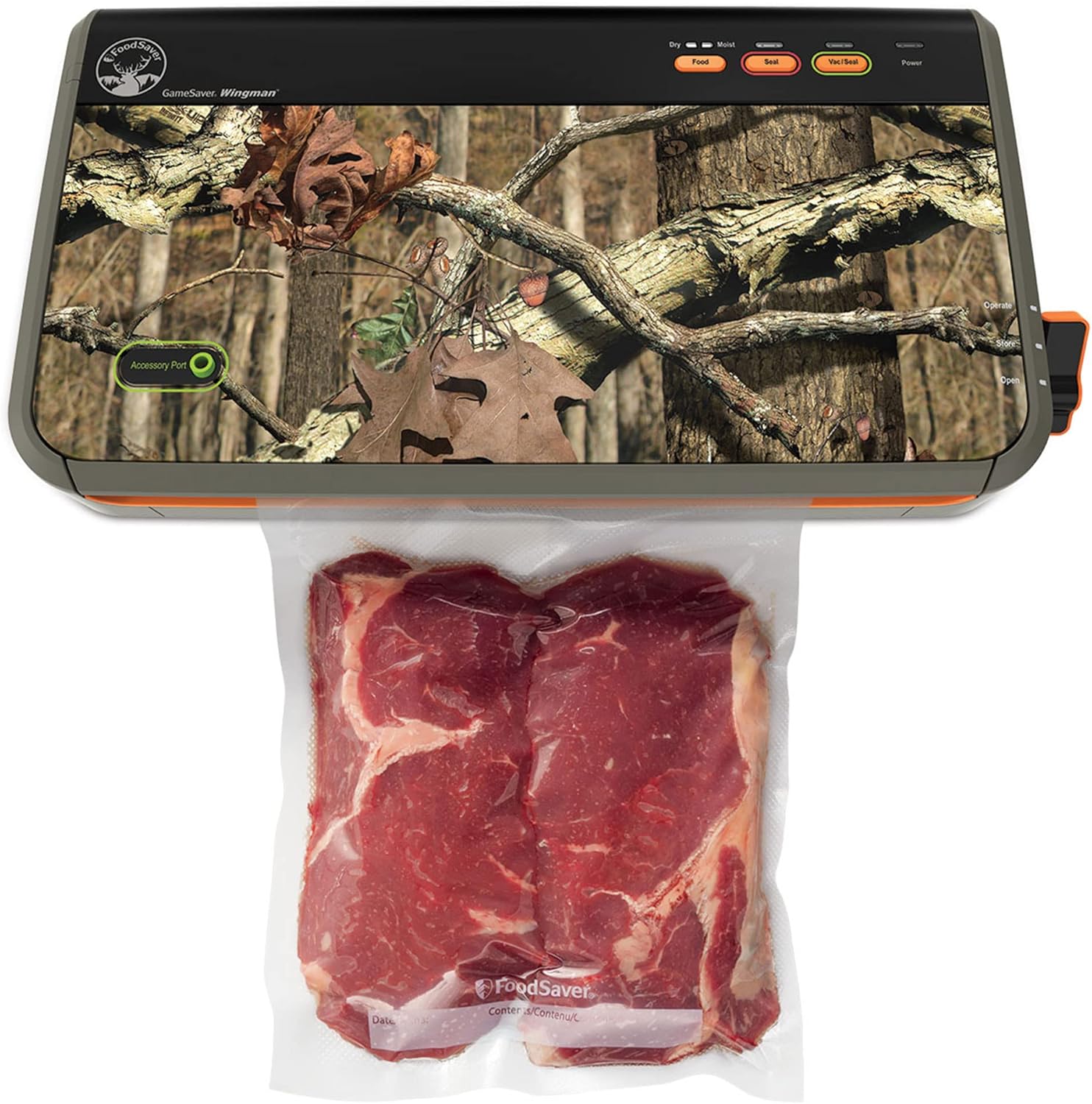 FoodSaver GameSaver Wingman Plus Vacuum Sealer, Camo