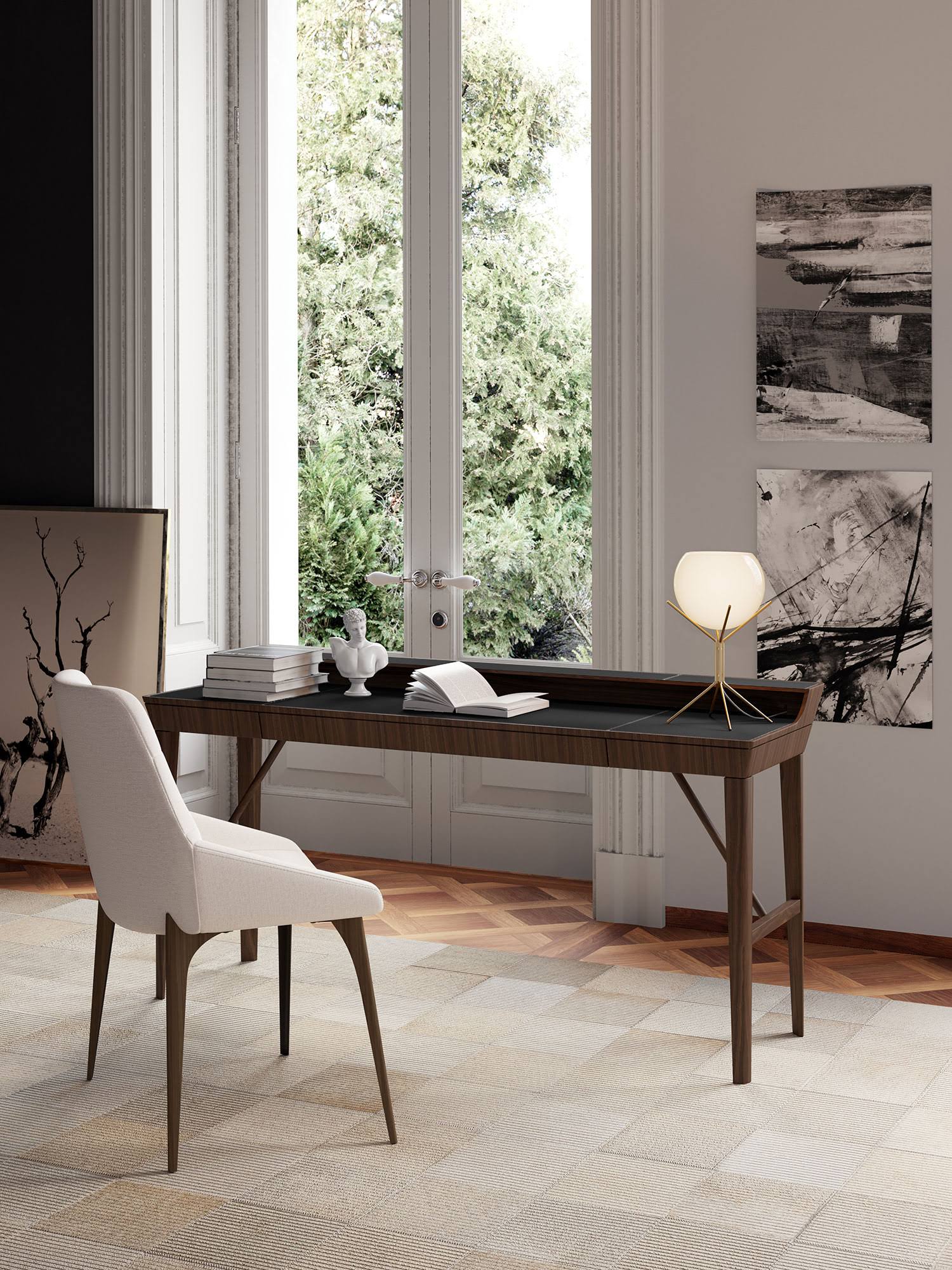 Modloft Rutgers Dining Chair - White Sand