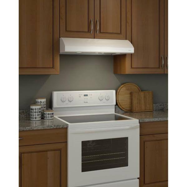 Nutone AHSA130WW Osmos 30 inch Range Hood Convertible Under Cabinet Light- White