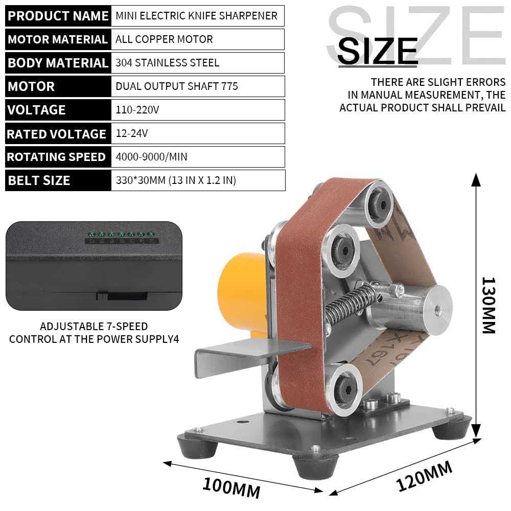 Baisiky Mini Belt Sander Bench Metal Grinder Knife Making Small Electric Sharpening Machine - Shop Hardware Tools Online Store
