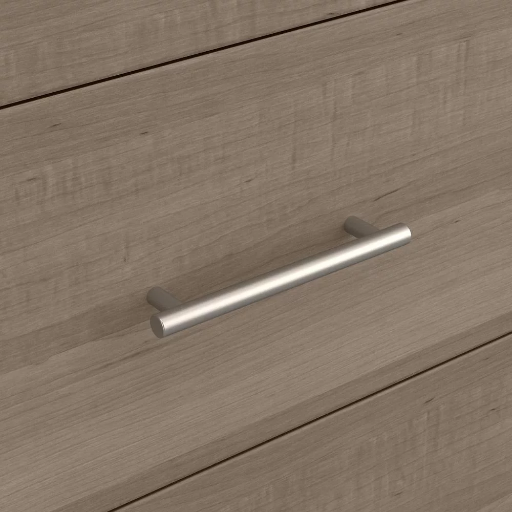 Somerset Armoire Cabinets & Dresser TV Stand in Ash Gray - Engineered Wood