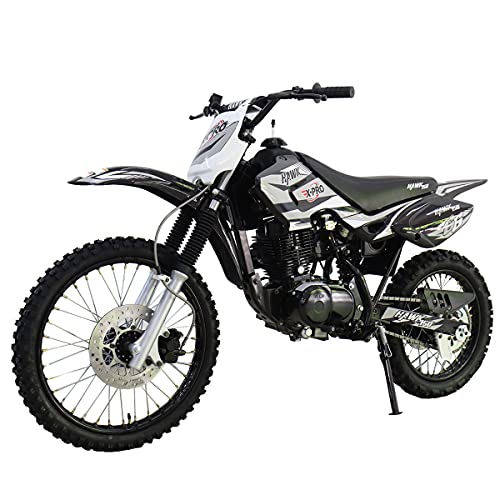 X-PRO Hawk 150cc 5-Speed Manual Transmission Dirt Bike with Kick Start! Big 19"/16" Wheels!