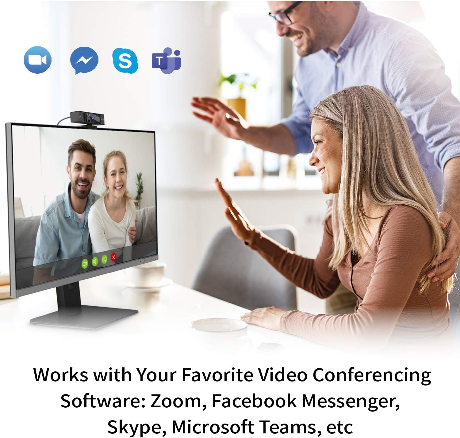 j5create 4K Ultra HD Webcam with 5X Digital Zoom, Privacy Cover, Low Light Enhancement, Dual High-Fidelity Microphones, Remote Control, USB-C | for Video Conferencing, Online Classes, Live Streaming