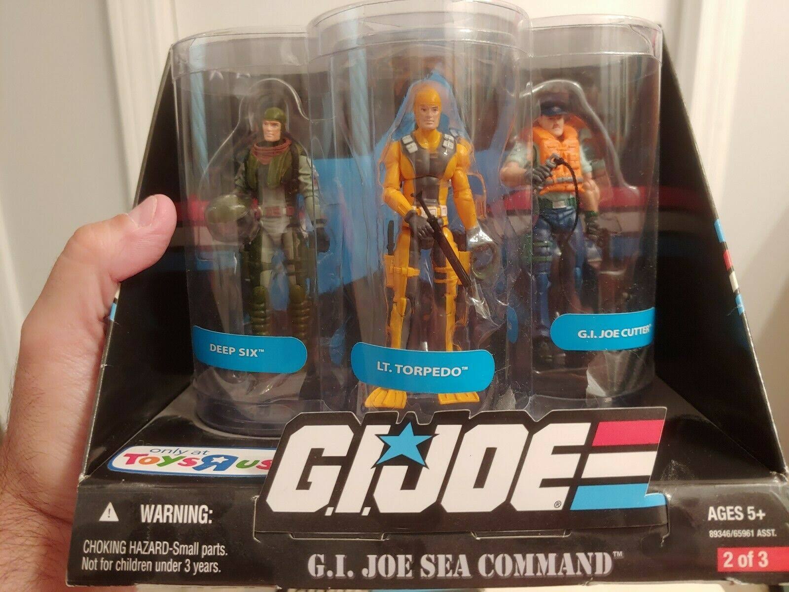 G I Joe 25th Anniversary Air Command Exclusive Boxed Set of 3 Action Figures Wild Bill Captain Ace Skyduster
