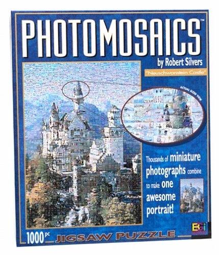 Photomosaic 1000-Piece Jigsaw Puzzle Neuschwanstein Castle