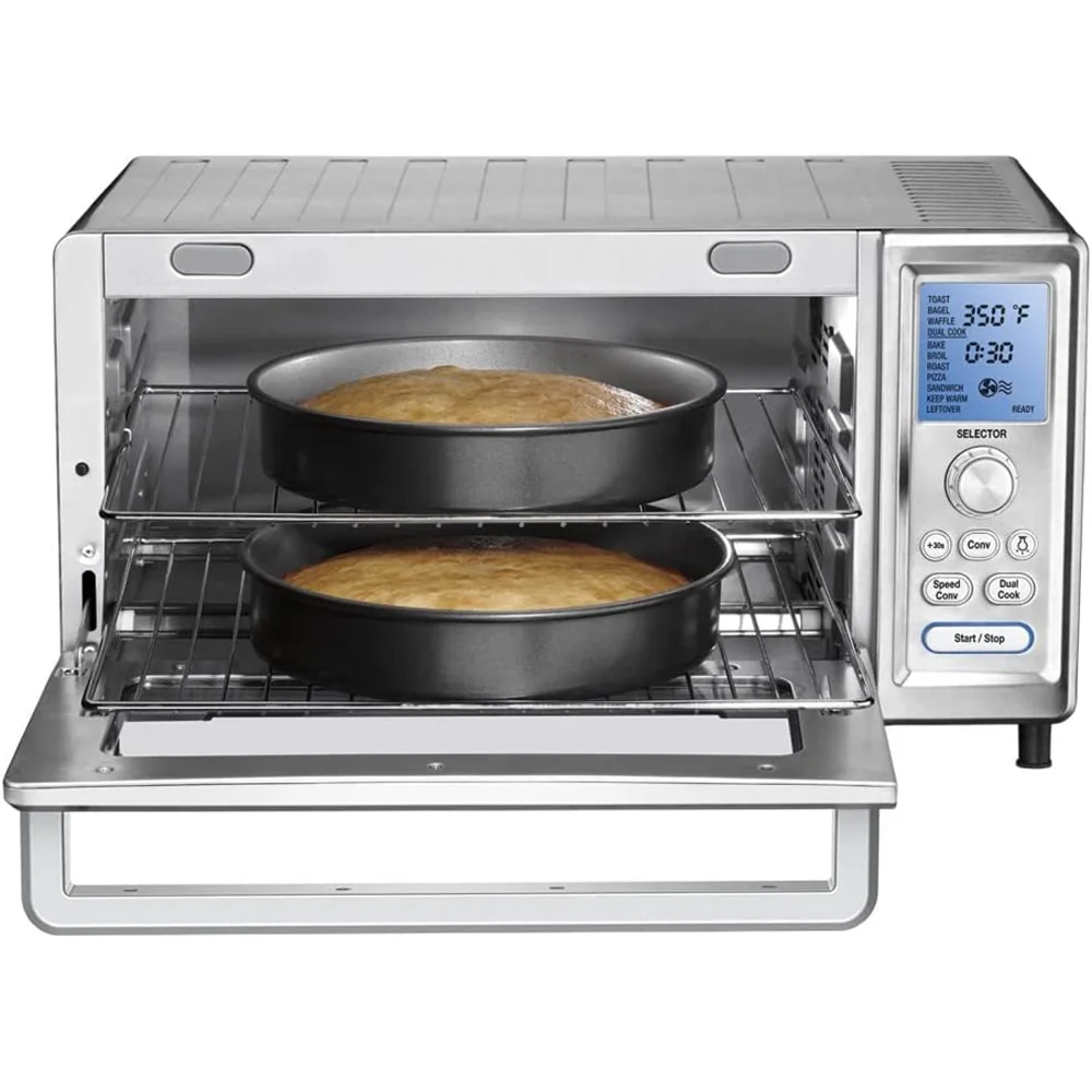 Cuisinart TOB-260N1 Chef's Convection Toaster Oven, Stainless Steel Bundle with Cuisinart Classic Nonstick Edge 6" Chef's Knife Black and Cuisinart 3D City Collection Rome Cutting Board