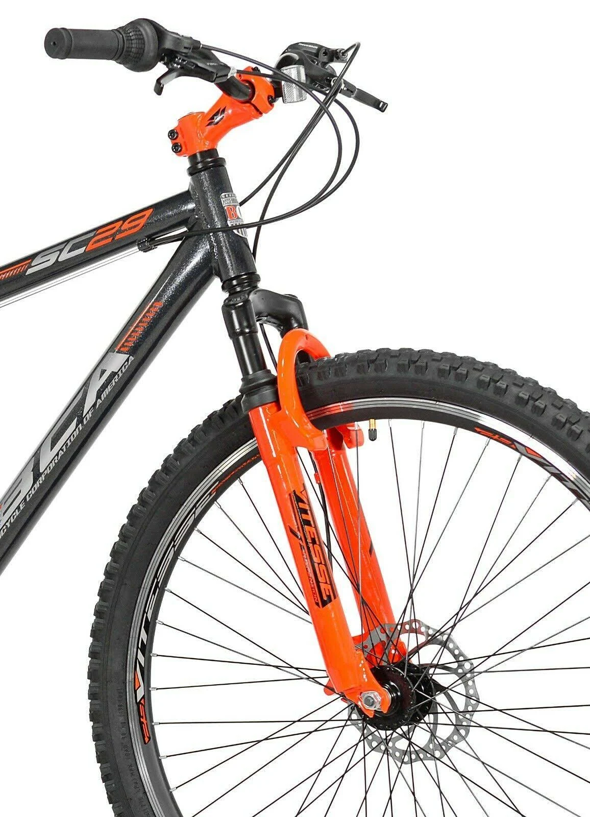 BCA 29 inch SC29 Mountain Bike, Gray/Orange