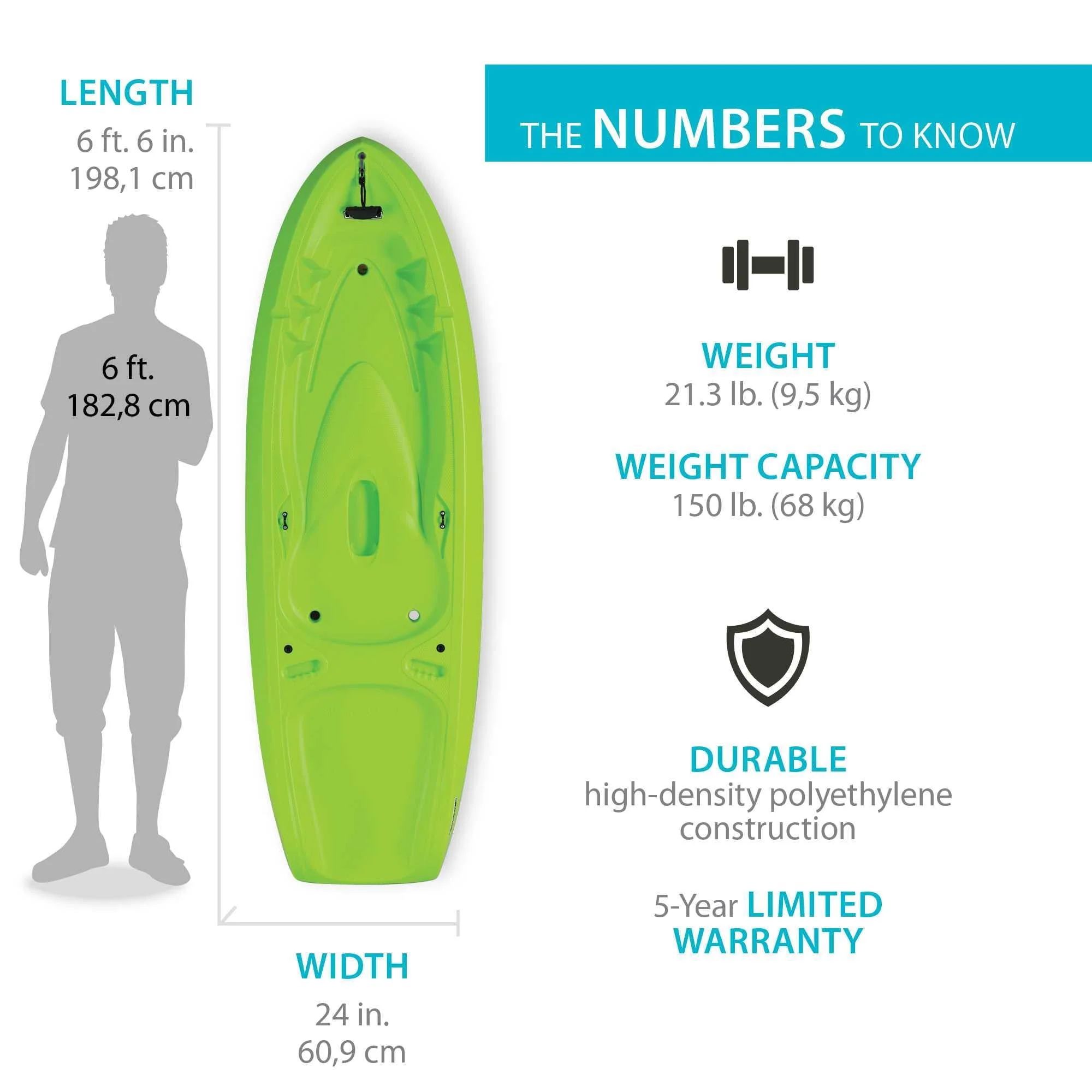 Lifetime Recruit 66 Youth Kayak - Dragonfly Blue - 90746