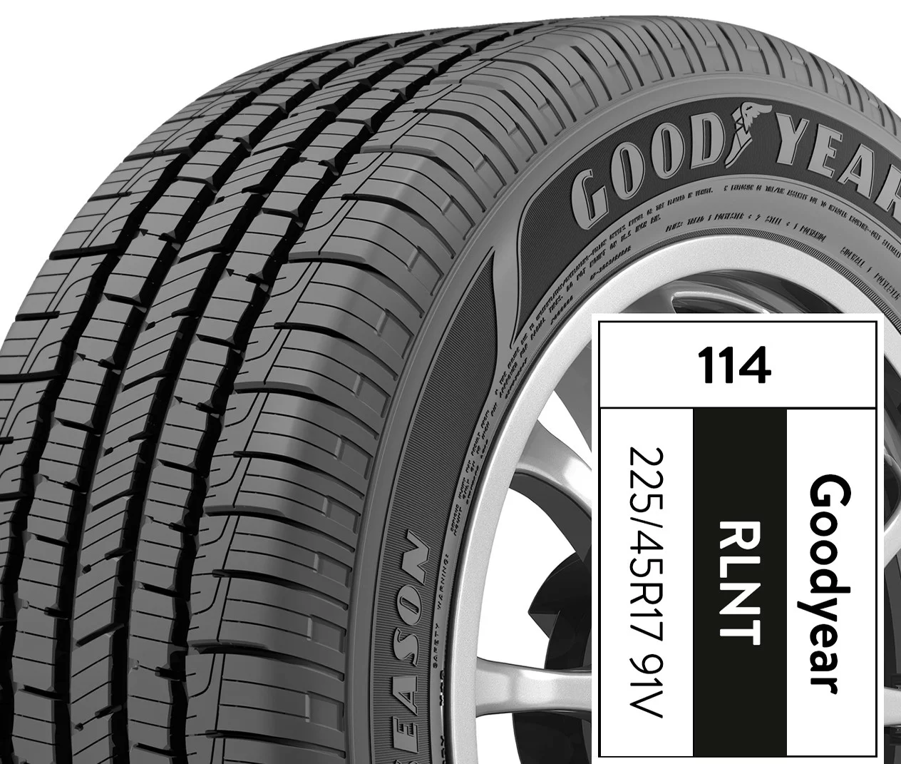 Goodyear Reliant All-Season 225/45R17 91V All-Season Tire