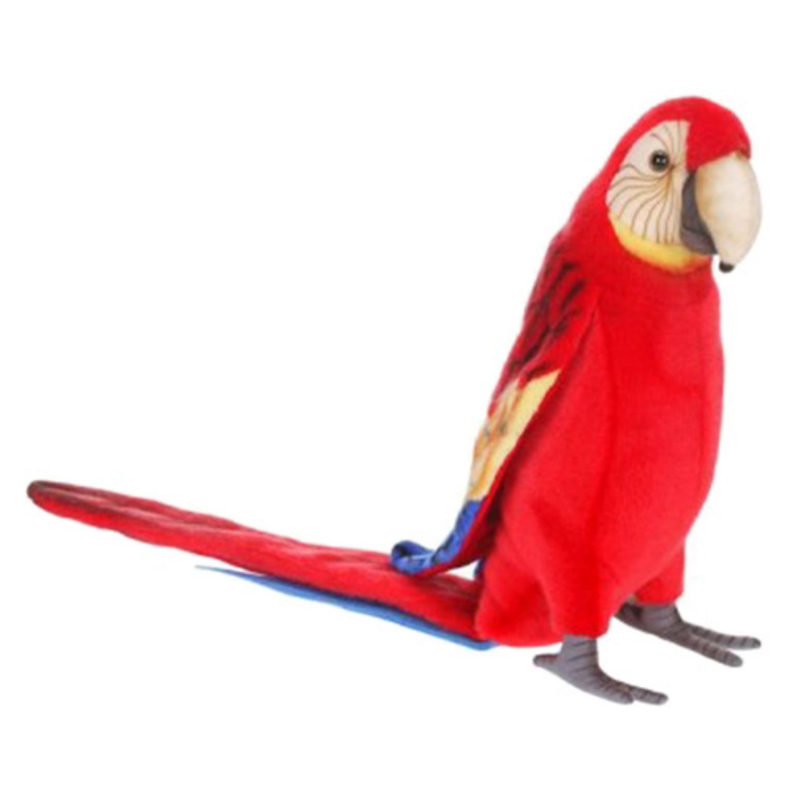Hansa 13 inch Plush Macaw - Scarlet