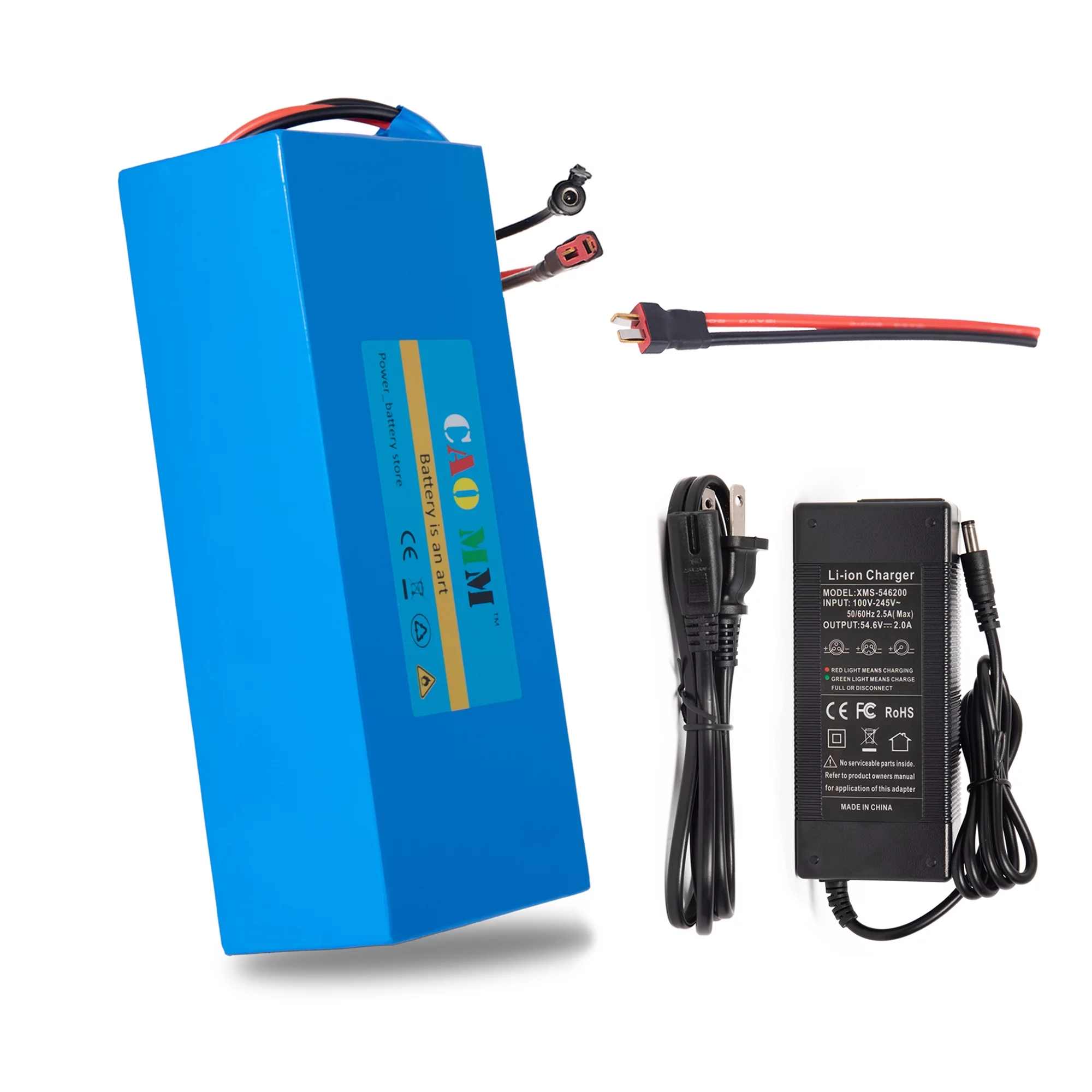 Ebike Battery 48V 8Ah Lithium Battery 30A BMS with Charger 48V Battery for 750W Electric Bike Motorcycle