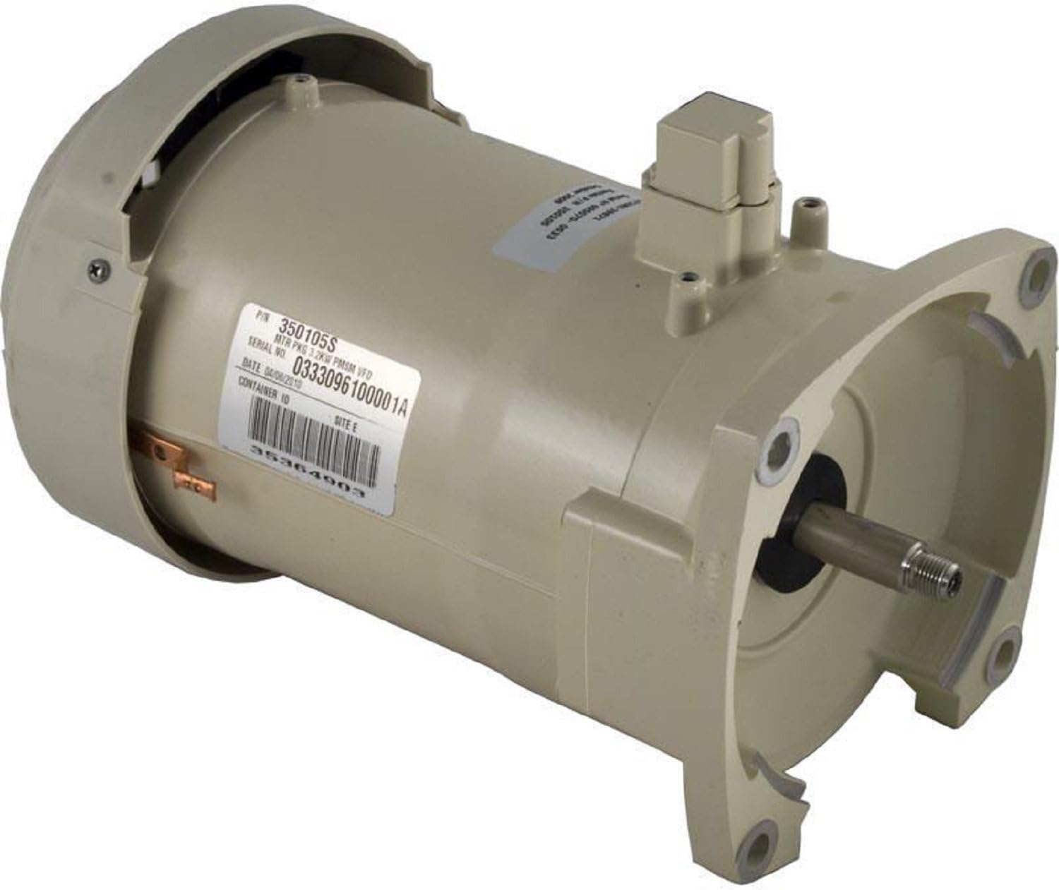Pentair 350105S Almond 3.2KW PMSM Variable Frequency Drive Motor Replacement IntelliFlo Inground Pool and Spa Pump